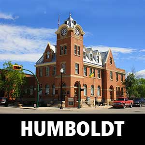 Thumbnail image for Age-Friendly Humboldt. Image is of building in the town.
